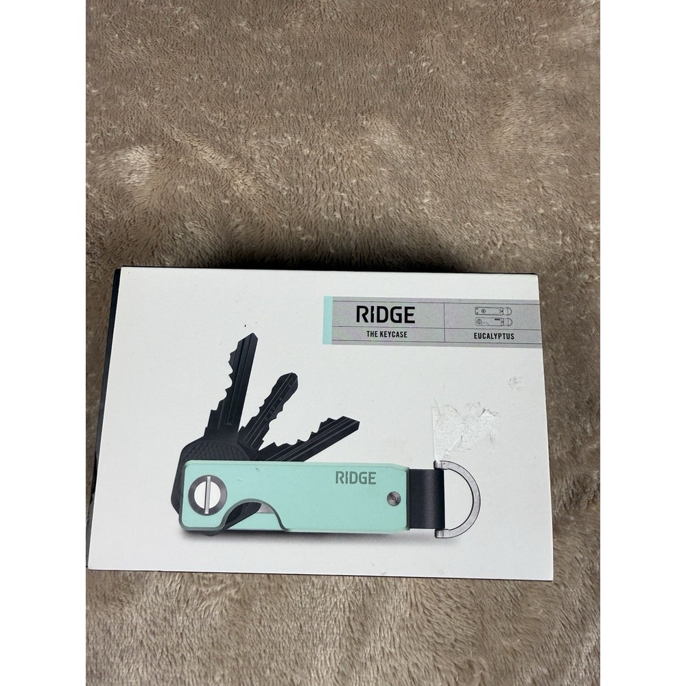 Ridge The KeyCase Eucalyptus Key Organizer Holder Compact Keychain New in Box